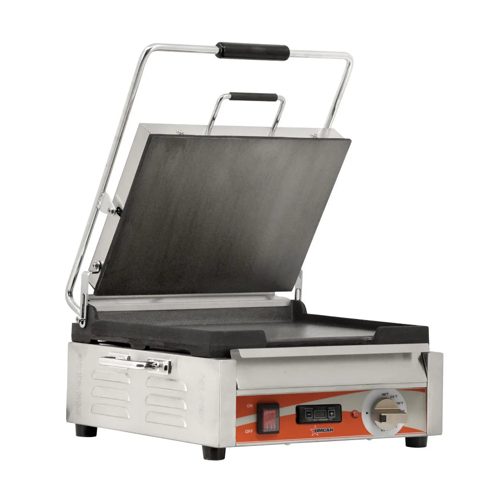 Omcan PG-CN-0679-FT single panini grill alternate view