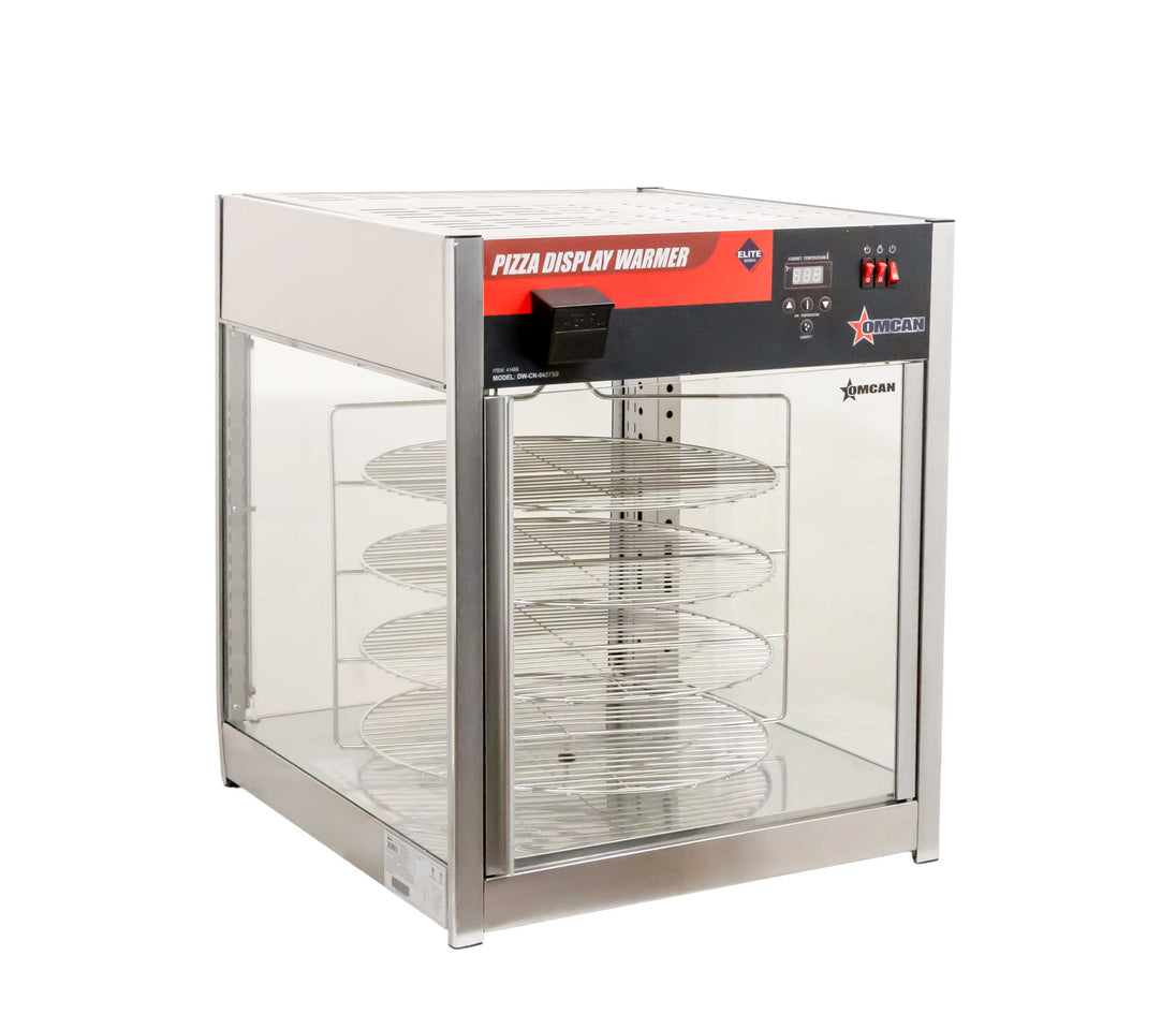 Omcan DW-CN-0457-SS 18 inch self service pizza display warmer four tier