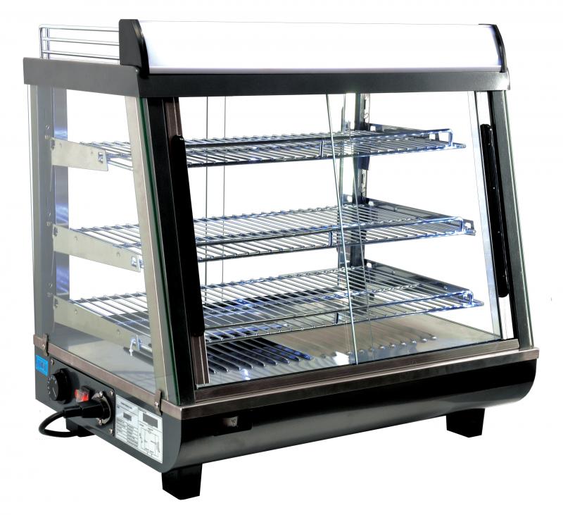 Omcan DW-CN-0096 26 inch countertop display warmer with three shelves