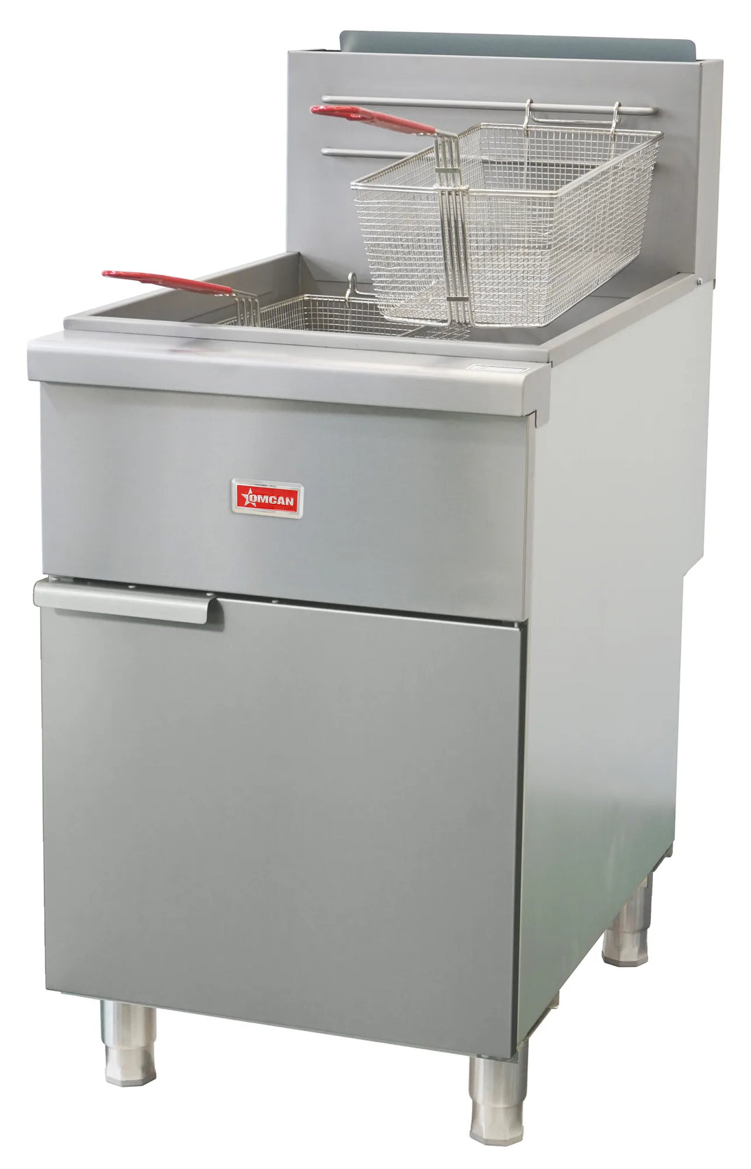 Omcan CE-CN-F5-LP 75-80 lb tube-fired liquid propane floor fryer