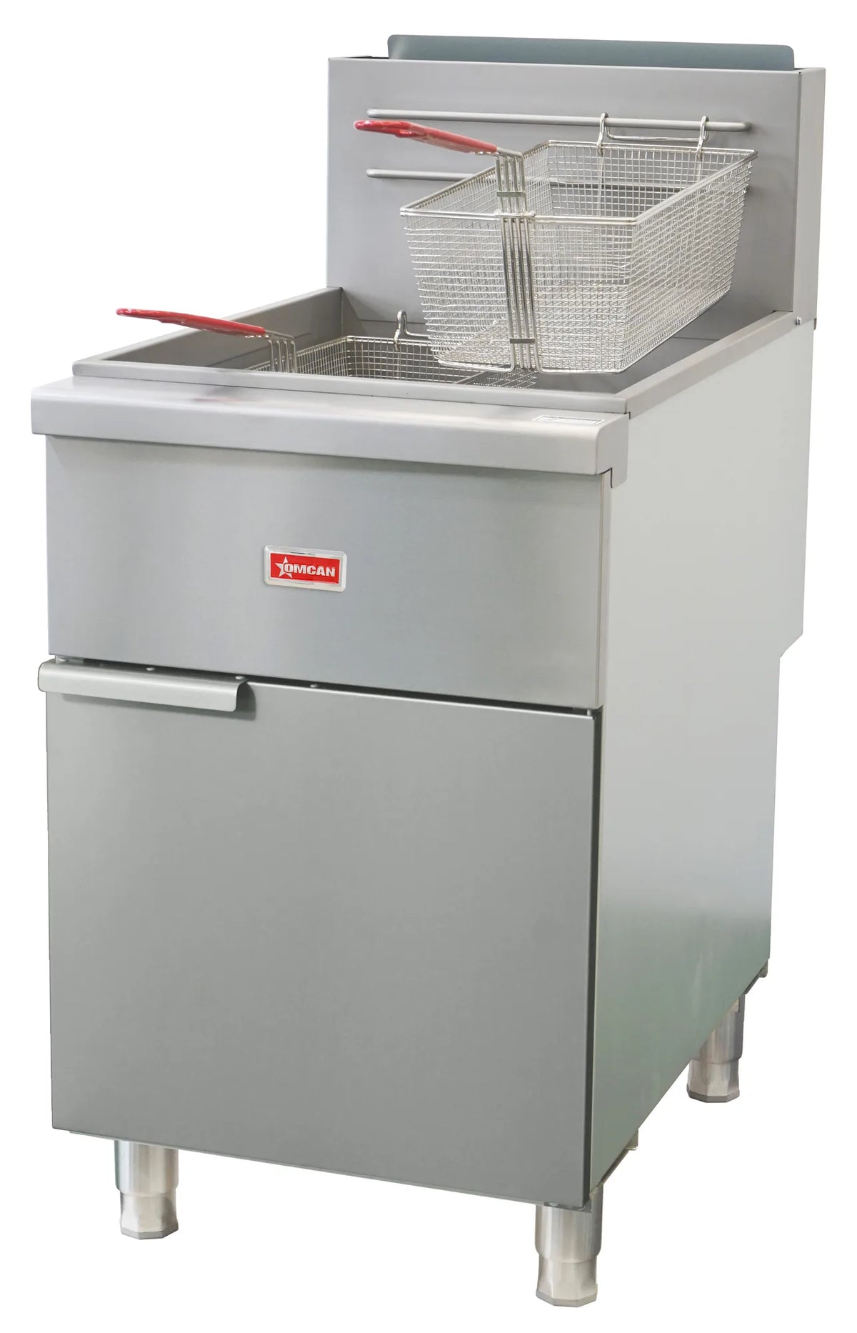Omcan CE-CN-F5-LP 75-80 lb tube-fired liquid propane floor fryer