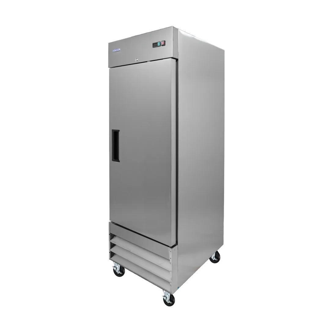 Omcan FR-CN-0737E-HC Aurora reach-in freezer angled view