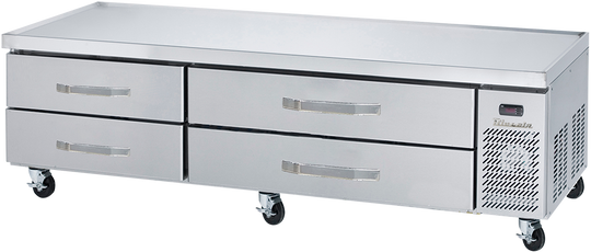 Blue Air BACB86M-HC 86 inch refrigerated chef base marine edge