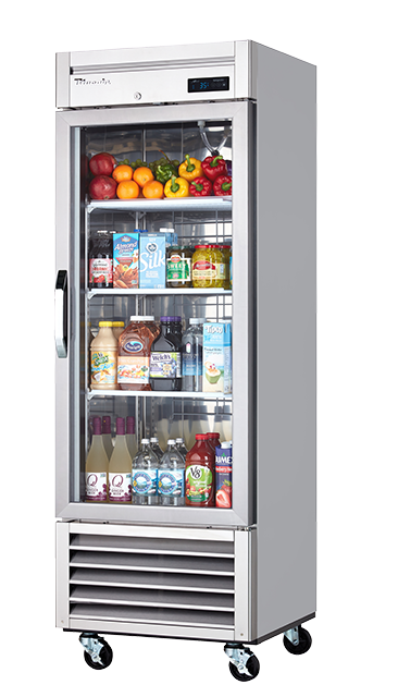 Blue Air BSR23G-HC 27 inch one glass door bottom mount reach-in refrigerator