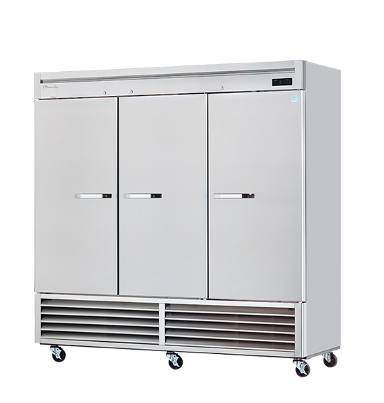 Blue Air BSF72-HC 81 inch three solid doors bottom mount reach-in freezer
