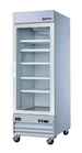 Omcan RE-CN-0023-HC 28 inch one glass door merchandiser refrigerator with lightbox, white