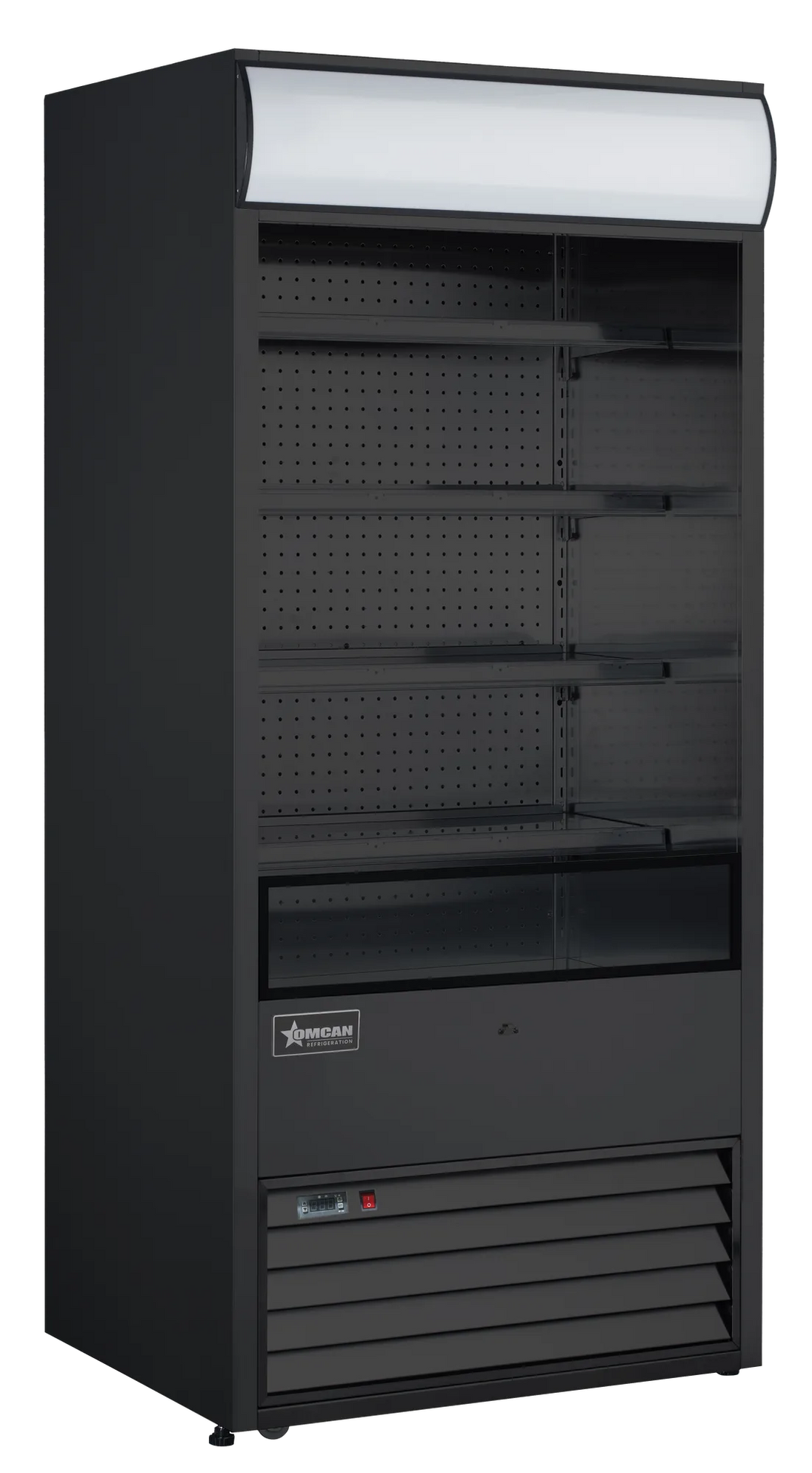 Omcan RS-CN-0530-B 36 inch black grab and go open refrigerated floor display case