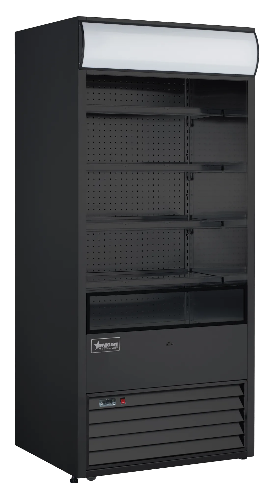 Omcan RS-CN-0530-B 36 inch black grab and go open refrigerated floor display case