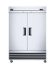 Omcan RE-CN-0041-HC reach-in refrigerator side view