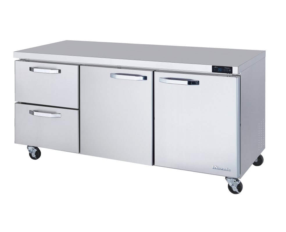 Blue Air BLUR72-D2L-HC 72 inch undercounter refrigerator