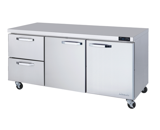 Blue Air BLUR72-D2L-HC 72 inch undercounter refrigerator