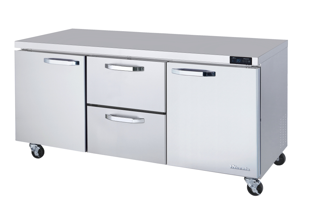 Blue Air BLUR72-D2M-HC 72 inch undercounter refrigerator