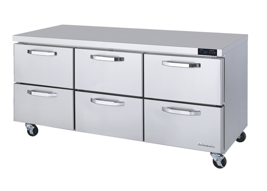 Blue Air BLUR72-D6-HC 72 inch undercounter refrigerator