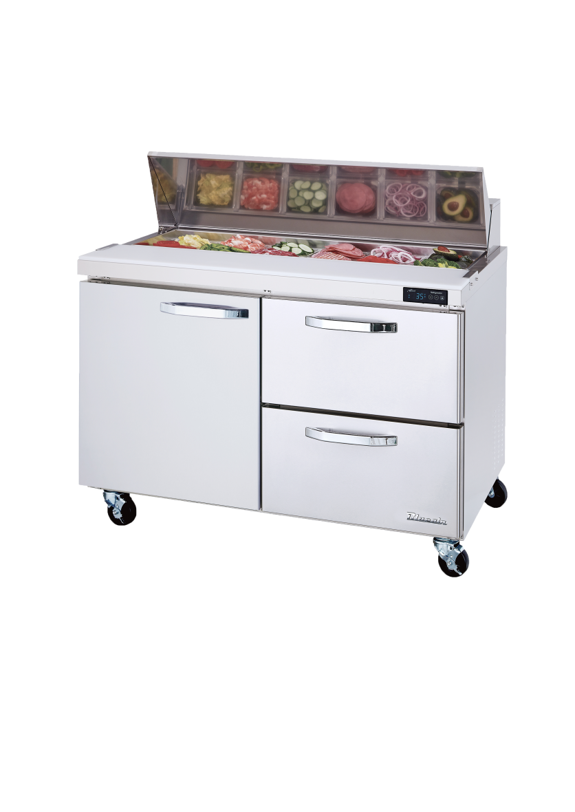 Blue Air BLPT48-D2R-HC 48 inch sandwich prep table