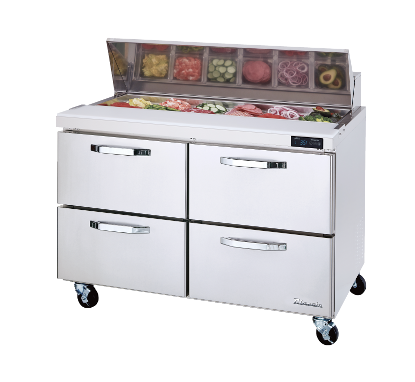 Blue Air BLPT48-D4-HC 48 inch sandwich prep table