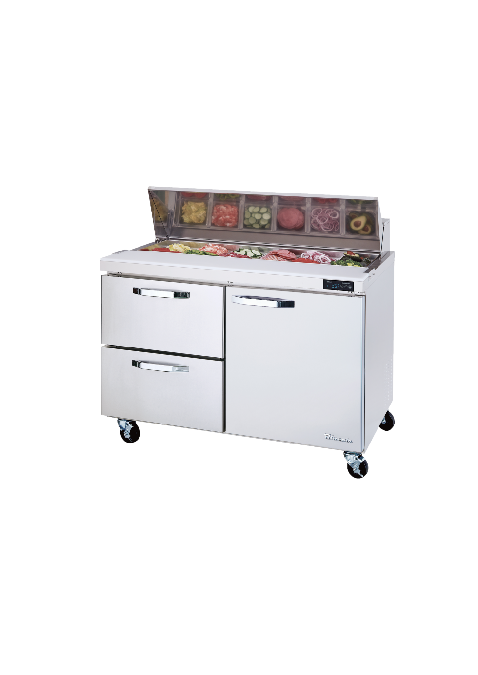 Blue Air BLPT60-D2L-HC 60 inch sandwich prep table