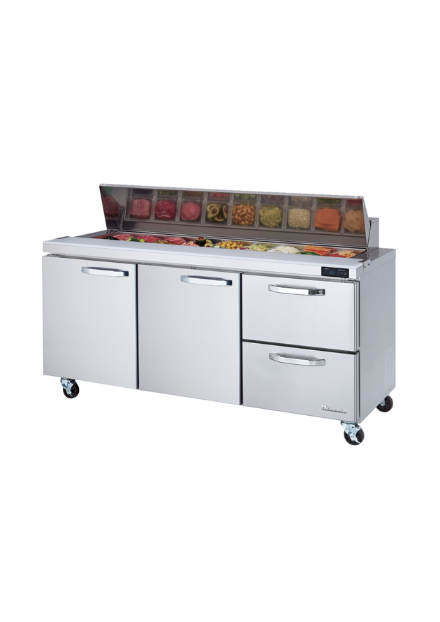 Blue Air BLPT72-D2R-HC 72 inch sandwich prep table
