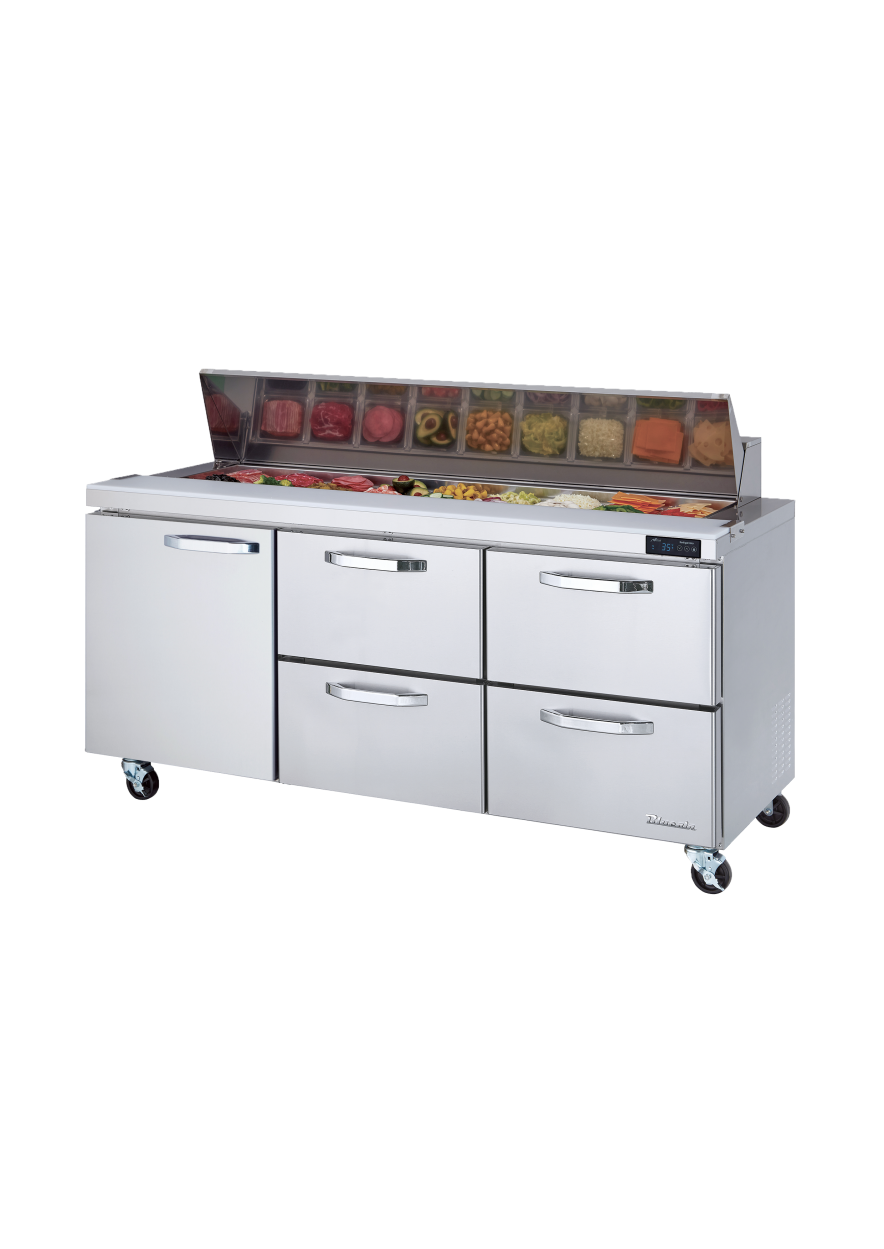 Blue Air BLPT72-D4RM-HC 72 inch sandwich prep table