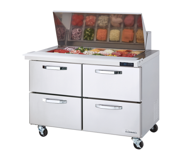 Blue Air BLMT48-D4-HC 48 inch mega top sandwich prep table