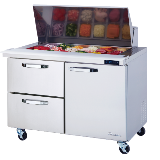 Blue Air BLMT60-D2L-HC 60 inch mega top sandwich prep table