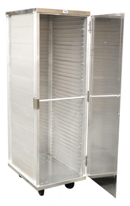Omcan 24223 40 tier enclosed aluminum pan rack on casters