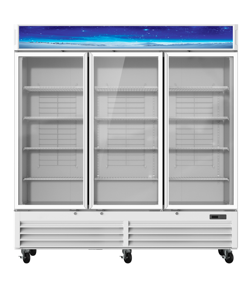 Blue Air BGM72W-HC glass door merchandiser refrigerator