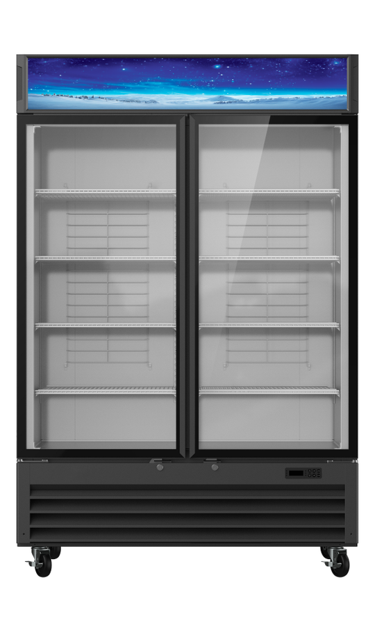 Blue Air BGM49B-HC glass door merchandiser refrigerator