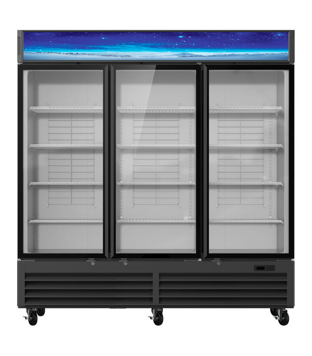 Blue Air BGM72B-HC glass door merchandiser refrigerator