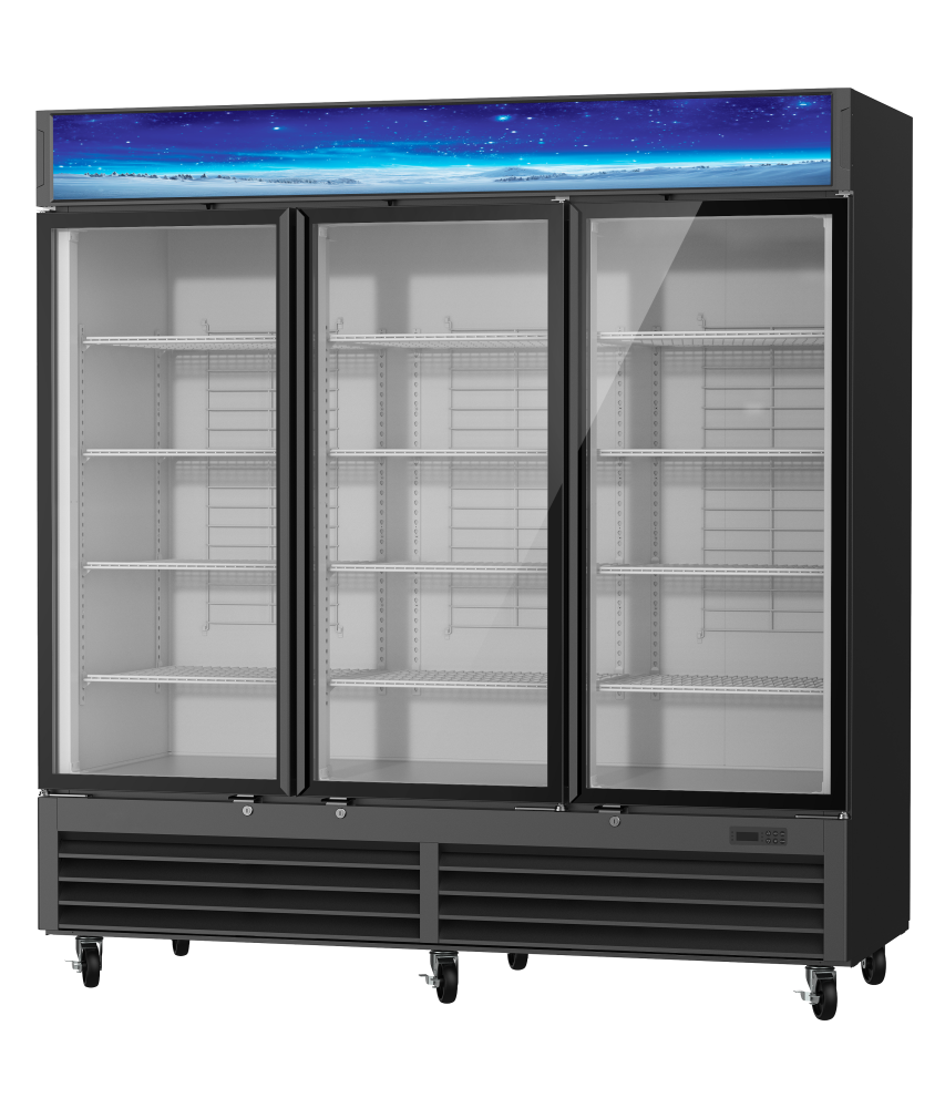 Blue Air BGF72B-HC glass door merchandiser freezer
