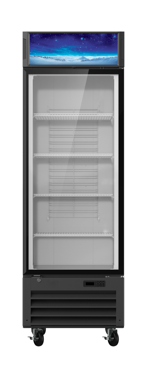 Blue Air BGM23B-HC glass door merchandiser refrigerator
