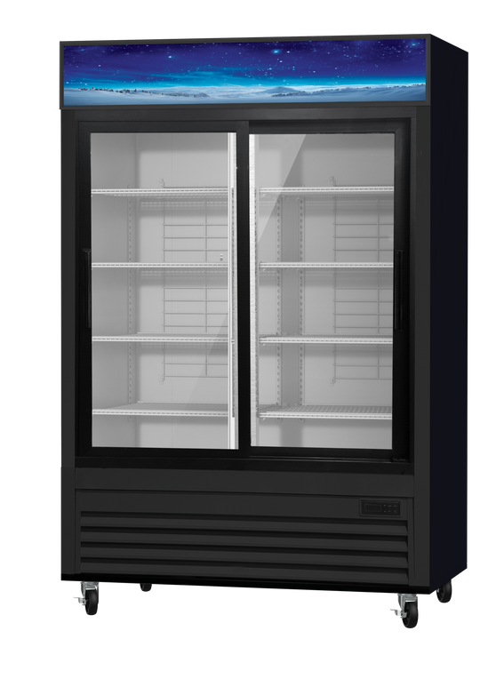 Blue Air BGM47SLB-HC glass door merchandiser refrigerator