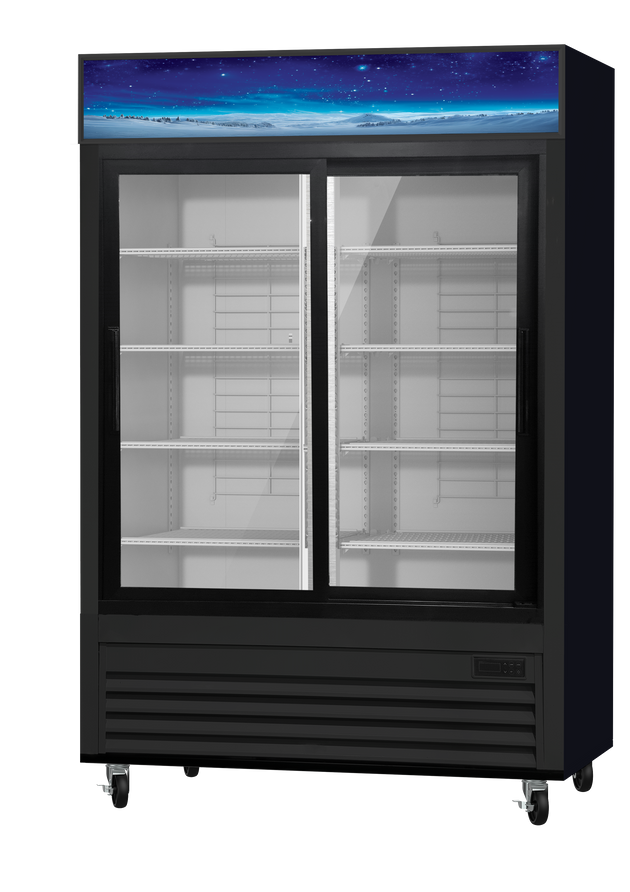 Blue Air BGM47SLB-HC glass door merchandiser refrigerator