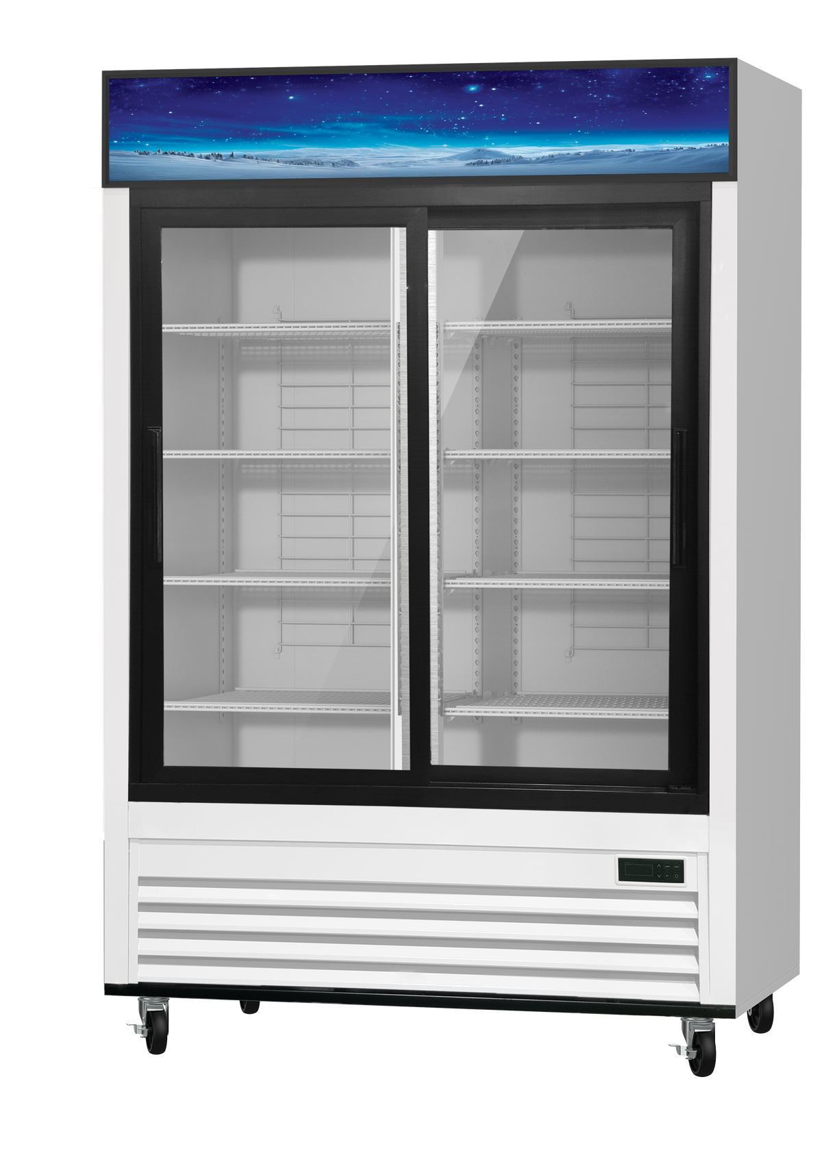 Blue Air BGM47SLW-HC glass door merchandiser refrigerator