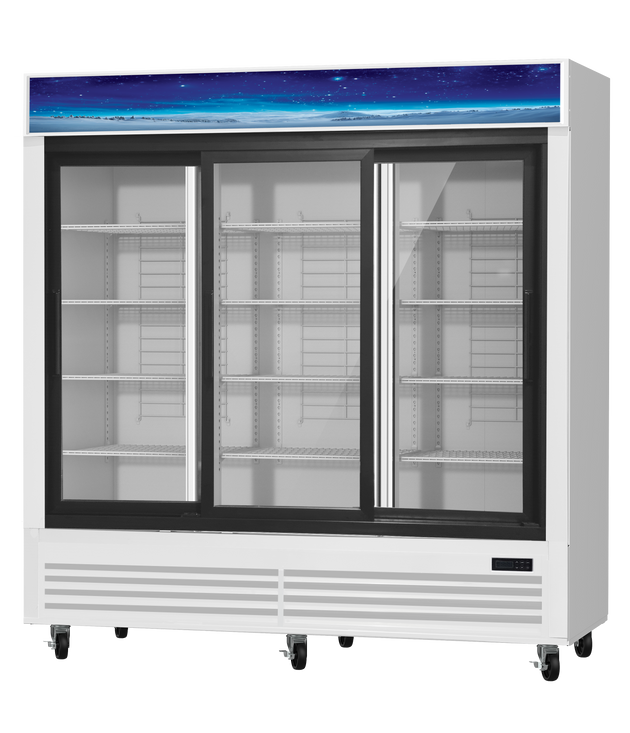 Blue Air BGM69SLW-HC glass door merchandiser refrigerator