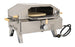Omcan CE-CN-0748 stainless steel propane pizza oven with foldable legs