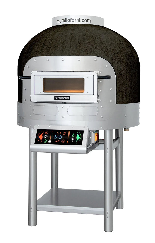 Omcan FRV100CB-UL Morello Forni FRV 100 rotating convection pizza oven basic black dome