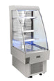 Omcan RS-CN-0230 24 inch silver grab and go open refrigerated floor display showcase