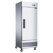 Dukers D28EF shallow depth single solid door reach-in freezer, stainless steel