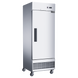 Dukers D28EF shallow depth single solid door reach-in freezer, stainless steel
