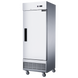 Dukers D28EF reach-in freezer cabinet and handle detail