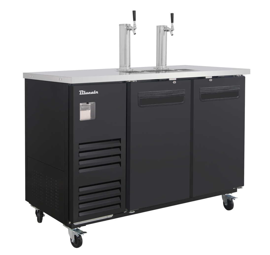 Blue Air BLKC59-2B-HC 59 inch kegerator black