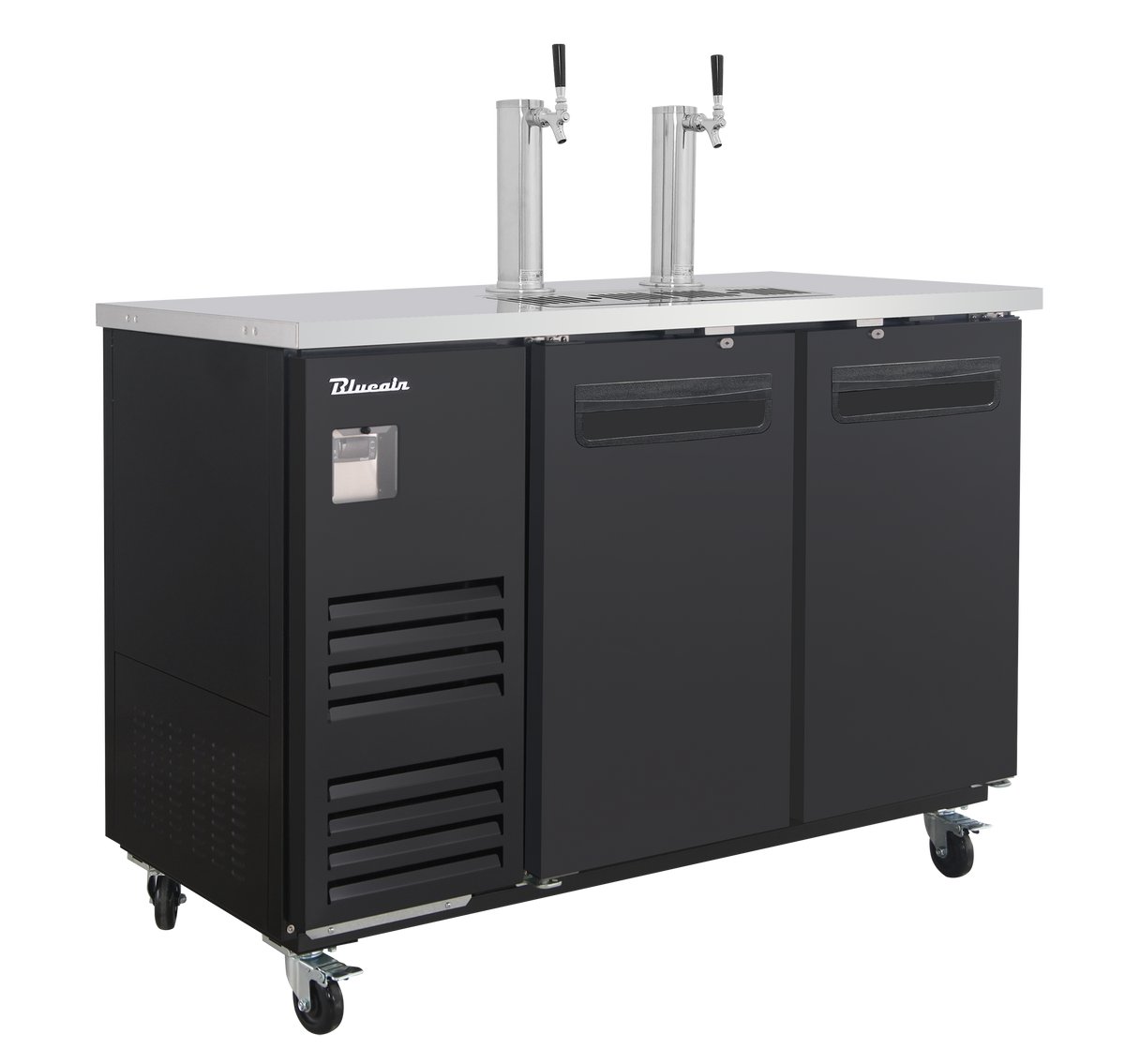 Blue Air BLKC59-2B-HC 59 inch kegerator black