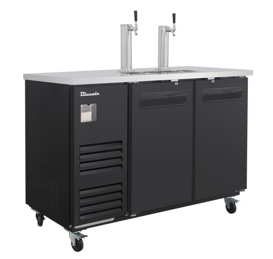 Blue Air BLKC59-2B-HC 59 inch kegerator black