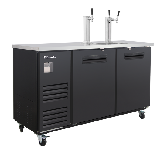 Blue Air BLKC69-3B-HC 69 inch kegerator black