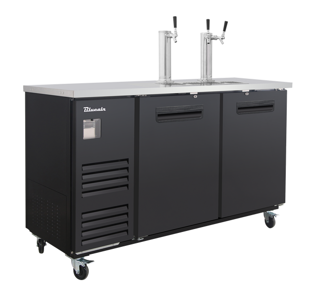 Blue Air BLKC69-3B-HC 69 inch kegerator black