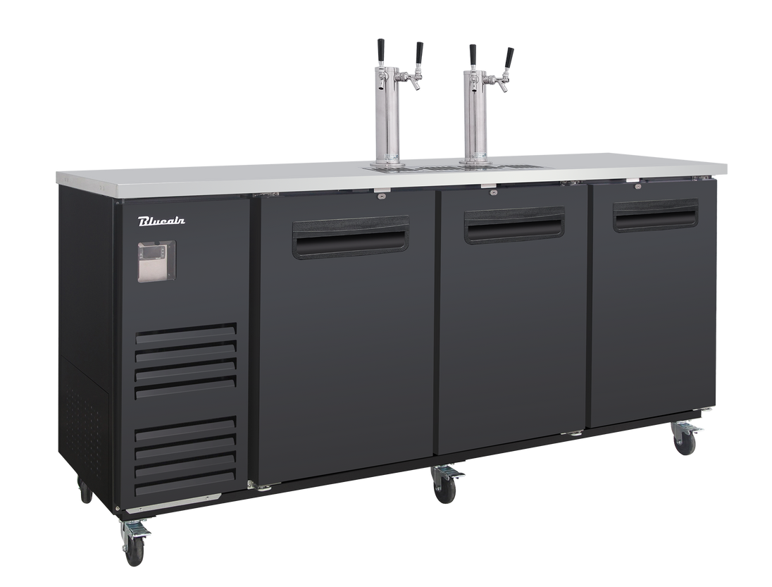 Blue Air BLKC90-4B-HC 90 inch kegerator black