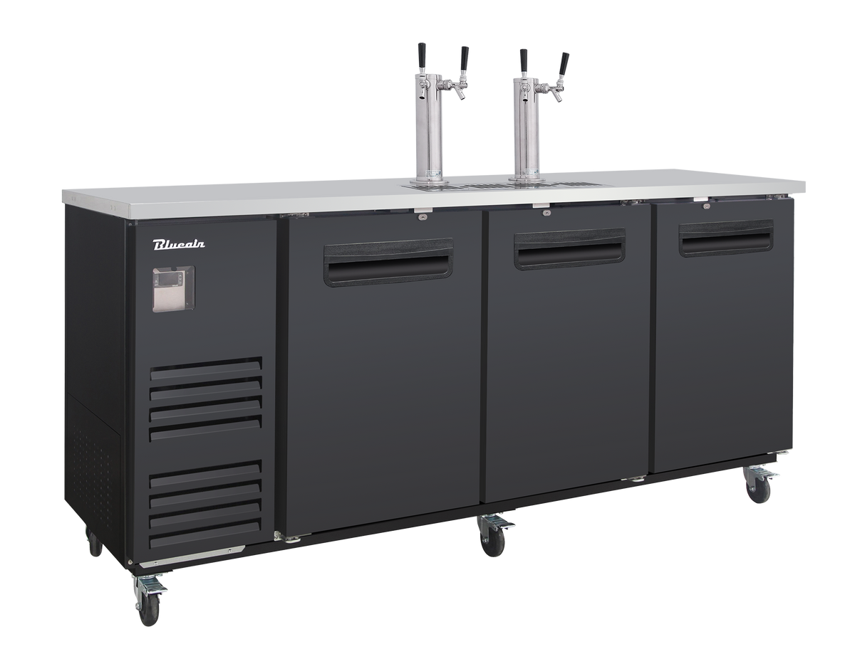Blue Air BLKC90-4B-HC 90 inch kegerator black