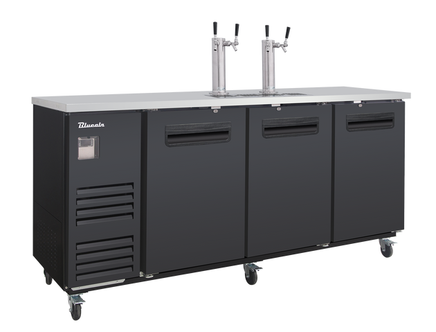 Blue Air BLKC90-4B-HC 90 inch kegerator black