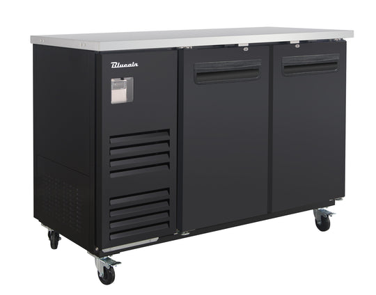 Blue Air BLBB59-2B-HC 59 inch back bar cooler black