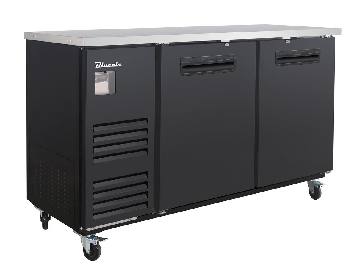 Blue Air BLBB69-3B-HC 69 inch back bar cooler black